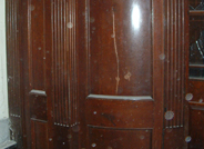 Restored wooden door into RAF Cardington