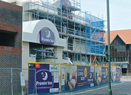 Close up of work needed