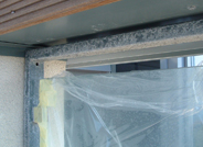 Close up of work needed